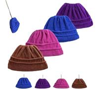 Icexeco Lazy Broom Cover Cloth,Multifunctional Bottom Plate Cleaning Tool,High-Absorbent Broom,Can Be Used Wet or Dry, Suitable for Home, Restaurant (Blue+Pink+Purple+Coffee Brown)