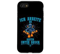 Ich arbeite am besten unter Druck Tech Diver Humor de inmersión profunda Carcasa para iPhone SE (2020) / 7 / 8