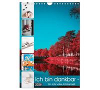 Ich bin dankbar - ein Jahr voller Achtsamkeit (Wandkalender 2026 DIN A4 hoch), CALVENDO Monatskalender: Dankbarkeit und Achtsamkeit sind die Schlüssel zu Zufriedenheit im Leben.