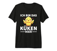 Ich Bin Das Küken Hier Pollitos Granja Agricultura Pollitos Camiseta Premium