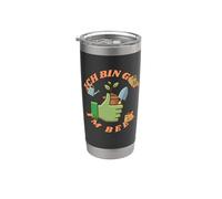 Ich bin gut im Beet, Gärtner Wortspiel für Gartenfreunde Vaso térmico de acero inoxidable de doble pared