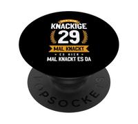 Ich Bin Knackige 29 Mal Knackt Es Hier Mal Knackt Es Da PopSockets PopGrip Adhesivo