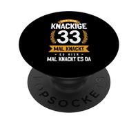 Ich Bin Knackige 33 Mal Knackt Es Hier Mal Knackt Es Da PopSockets PopGrip Adhesivo