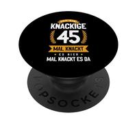 Ich Bin Knackige 45 Mal Knackt Es Hier Mal Knackt Es Da PopSockets PopGrip Adhesivo