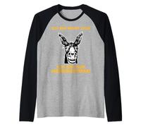 Ich Bin Nicht Stur Ich Bin Nur Meinungsstark Burro Fun Design Camiseta Manga Raglan