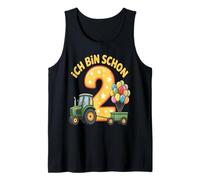 Ich Bin Schon 2 - Traje de Tractor para niños de 2º cumpleaños Camiseta sin Mangas