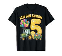 Ich Bin Schon 5 - Traje de Tractor para niños de 5º cumpleaños Camiseta