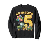 Ich Bin Schon 5 - Traje de Tractor para niños de 5º cumpleaños Sudadera