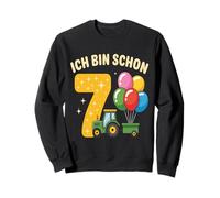 Ich Bin Schon 7 - Traje de Tractor para niños de 7º cumpleaños Sudadera