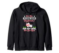 Ich Bin Second Hand Vegetarier Vaca Come Hierba ich Esse Vaca Sudadera con Capucha