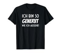 Ich Bin So Genervt Wie Ich Aussehe - Dicho Divertido Camiseta gráfica económica, Hombre, Negro, XL