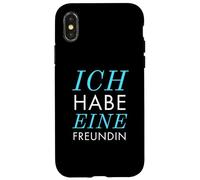 Ich Habe eine Freundin Vergeben Spruch Statement Typografie Carcasa para iPhone X/XS