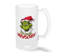 Ich Hasse Menschen - Grinchmas Lover Transparente taza de Stein de la cerveza 0.5L