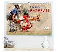 Ich liebe Baseball (hochwertiger Premium Wandkalender 2026 DIN A2 quer), Kunstdruck in Hochglanz: Baseball, Teamsport der Extra-Klasse - beeindruckende Bilder einer spektakulären Sportart.