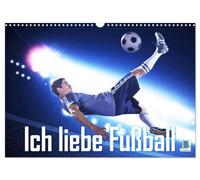 Ich liebe Fußball (Wandkalender 2026 DIN A3 quer), CALVENDO Monatskalender: Ob auf dem Platz oder im Fernsehen. Welche Liga ist egal. Hauptsache der Ball rollt.