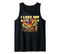 Ich liebe meinen Grauparrot - Diseño de loro afrutado Camiseta sin Mangas