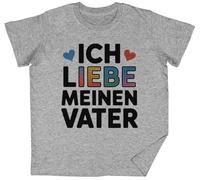 Ich Liebe Meinen Vater Grey Kids Unisex T-Shirt tee