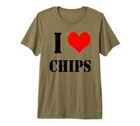 Ich Liebe Patatas Fritas I Love Chips Camiseta Premium