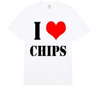 Ich Liebe Patatas Fritas I Love Chips Comfort Colors Adult Heavyweight T-Shirt