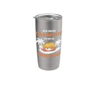 Ich muss gar nichts ich bin im Ruhestand Pensión Vaso térmico de acero inoxidable de doble pared