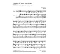 Ich will den Herren loben - Solo S and Organ - SCORE