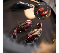 ICHAG Mascota de té, mascota de té de pez Koi que cambia de color, 45 ℃/45.0 °C de cerámica reactiva térmica, decoración de Feng Shui para ceremonia de té chino y accesorios zen de escritorio de