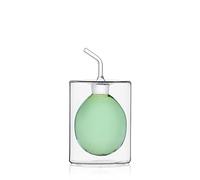 Ichendorf Milano Aceitera de dos paredes verde | Colección Cilindro Doble Pared | 15 cl | Vidrio borosilicato | Hecho a mano