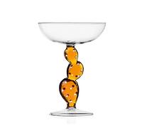 Ichendorf Milano - Copa de champán, Cactus ámbar, colección Desert Plants, 30 cl, vidrio borosilicato, hecho a mano