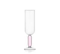 Ichendorf Milano - Copa de cristal, colección Bloom, 30 cl, rosa, vidrio borosilicato, hecho a mano