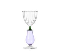 Ichendorf Milano - Copa óptica Berenjena, colección Vegetables, 35 cl, Vidrio borosilicato, Hecho a Mano