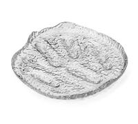 Ichendorf Milano - Plato de fruta/bandeja | Colección Ice | L 20 cm | Cristal licuado | Acabado a mano