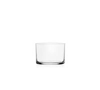 Ichendorf Milano Set de 2 Vasos Bajos, Transparente, Collezione Mediterraneo, 22.5 cl, Vidrio Borosilicato, Hecho a Mano Diseño