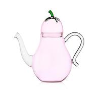 Ichendorf Milano - Tetera y cafetera berenjena, colección Vegetables, H 22 cm, vidrio borosilicato, hecha a mano