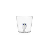 Ichendorf Milano Tumbler Búho, Colección Animal Farm, 30 cl, vidrio borosilicato, hecho a mano