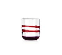 Ichendorf Milano Tumbler, Burdeos y Lila, Colección Gesti, 35 cl, vidrio soplado a boca, acabado a mano