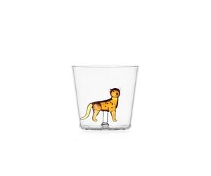 Ichendorf Milano - Tumbler de guepardo, colección Savannah, 30 cl, vidrio borosilicato, hecho a mano