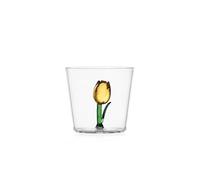 Ichendorf Milano - Tumbler de tulipán amarillo, colección Botánica, 30 cl, vidrio borosilicato, hecho a mano