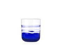 Ichendorf Milano Tumbler, lila y azul, colección Gesti, 35 cl, vidrio soplado a boca, acabado a mano