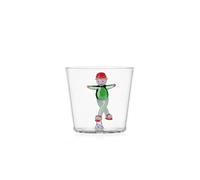 Ichendorf Milano - Tumbler para niña y patinaje sobre hielo, colección Snow Games, 30 ristal borosilicato, hecho a mano