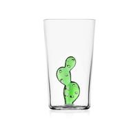 Ichendorf Milano Vaso Longdrink Cactus Verde | Colección Desert Plants | 35 cl | Vidrio Borosilicato | Hecho a Mano