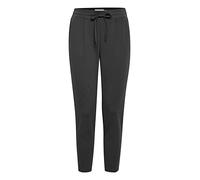 ICHI Damen Relaxed Hose KATE PA 20104757, Einfarbig, Gr. 38 (HerstellergröÃŸe: M), Grau (Dark Grey Melange 10021)