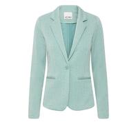 ICHI IHKATE Jacquard Damen Blazer Jackenklazer mit Reverskragen Paspeltaschen V-Ausschnitt 1-Knopf-Form Leicht elastisch Slim fit