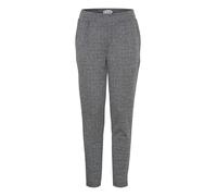 ICHI Ihkate Jacquard Pa8 Pantalones Informales de Negocios, 203523/Black/White Herringbone, L para Mujer