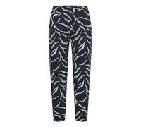 ICHI Ihkate Print Pa22 Pantalones de Vestir, 202811/Total Eclipse Zebra Flower AOP, L para Mujer