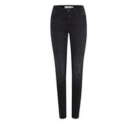 ICHI IHTWIGGY LULU Pantalones vaqueros para mujer con corte estrecho elástico, Washed Black (19041), 30W / 30L