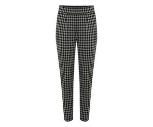 ICHI Pantalón 'KATE CHECKY PA2' gris / negro 38 gris / negro