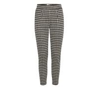 ICHI Pantalón 'KATE CHECKY PA2' negro / blanco 40 EUR