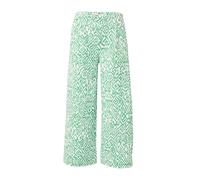 ICHI Pantalón plisado 'IHKate' verde / blanco 42 verde / blanco
