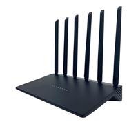 ICHI UNpkl AX3000 WiFi 6 Router, 802.11ax inalámbrico, doble banda, 3 puertos Gigabit, vista de tráfico en vivo, EasyMesh, firewall DNS avanzado