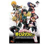 Ichiban Kuji Banpresto My Hero Academia Figuras Izuku Midoriya, Katsuki Bakugo, Ochaco Uraraka, Denki Kaminari, Kyoka Jiro Stands Acrílicos Toallas Lote Completo